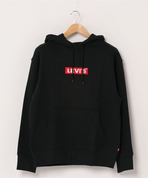 Levi's(リーバイス)の「リラックスグラフィックフーディー BOXTAB PO MINERAL(パーカー・メンズ・ブラック・S/M/L/XL)」の1枚目の写真