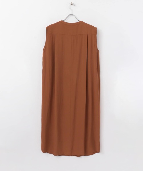 URBAN RESEARCH DOORS（アーバンリサーチドアーズ）の「ノースリーブジレOP（ワンピース・レディース・ブラウン/ベージュ・ONE）」の19枚目の写真