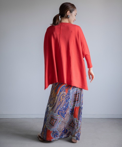 miniyu（ミニュウ）の「《WEB限定》エスニック柄・マキシワンピース（ワンピース・レディース・オレンジ・FREE）」の12枚目の写真