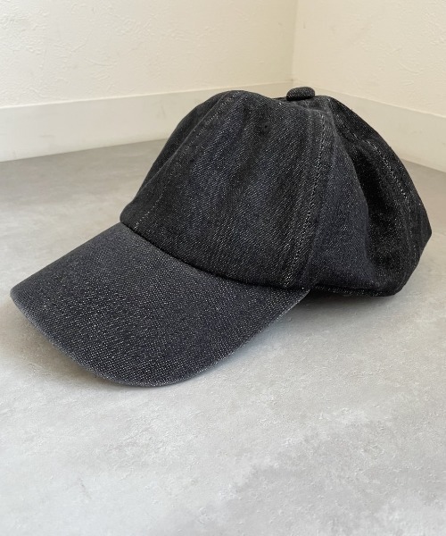 wears(ウェアーズ)の「【wears original】STONE WASHED TWILL CAP 本革 ベルト キャップ ハット(キャップ・レディース・ベージュ/カーキ/サンドベージュ/チャコール/ブラック/キャメル/グレー/アイボリー/グリーン/ネイビー/ブラック系その他/ライトブルー/ブルー・FREE)」の4枚目の写真