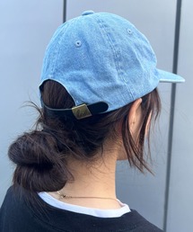 wears（ウェアーズ）の「【wears original】STONE WASHED TWILL CAP 本革 ベルト キャップ ハット（キャップ）」