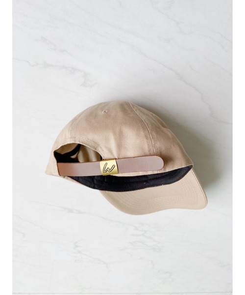 wears(ウェアーズ)の「【wears original】STONE WASHED TWILL CAP 本革 ベルト キャップ ハット(キャップ・レディース・ベージュ/カーキ/サンドベージュ/チャコール/ブラック/キャメル/グレー/アイボリー/グリーン/ネイビー/ブラック系その他/ライトブルー/ブルー・FREE)」の16枚目の写真