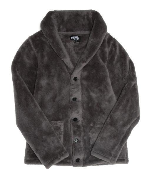 BEAMS（ビームス）の「◎BEAMS / ボア ショール カーディガン（カーディガン/ボレロ・メンズ・グレー/ネイビー・SMALL/MEDIUM/LARGE/X-LARGE）」の4枚目の写真