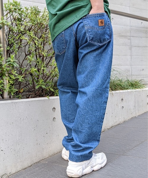 Carhartt(カーハート)の「carhartt/カーハート RELAXED-FIT TAPERED JEAN(デニムパンツ・メンズ・ブルー/ライトブルー・32inch/34inch/36inch/30inch)」の13枚目の写真