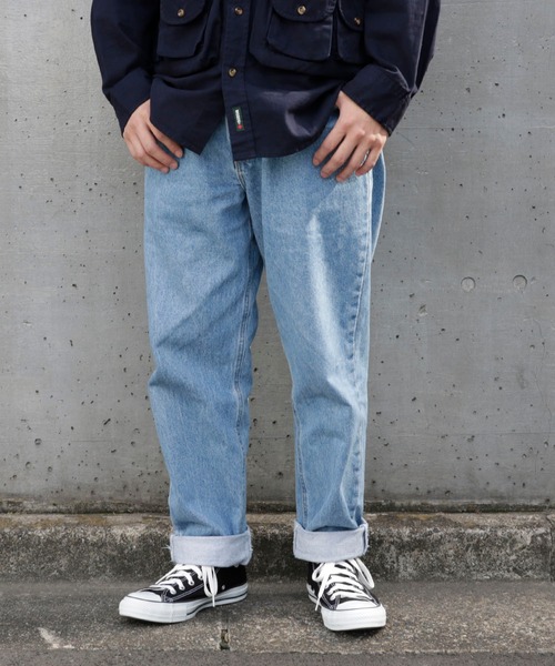 Carhartt(カーハート)の「carhartt/カーハート RELAXED-FIT TAPERED JEAN(デニムパンツ・メンズ・ブルー/ライトブルー・32inch/34inch/36inch/30inch)」の9枚目の写真