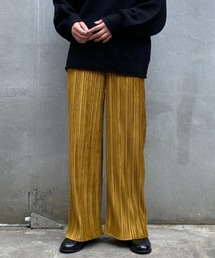 BARAK | 【ZOZOTOWN限定】スウェードタッチプリーツワイドパンツ(その他パンツ)