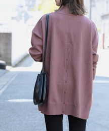 reca | 後ボタン付き3面スリットニット(チュニック)