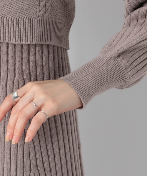 Heather（ヘザー）の「ベストツキニットワンピース　921564（ワンピース・レディース・ブラック/ベージュ/グリーン系その他・FREE）」の18枚目の写真