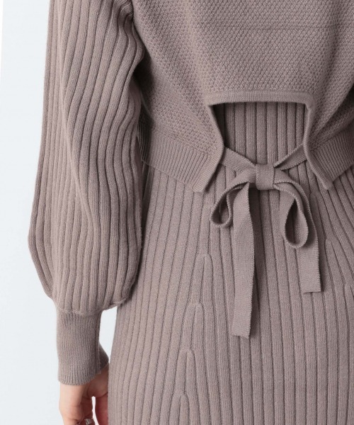 Heather（ヘザー）の「ベストツキニットワンピース　921564（ワンピース・レディース・ブラック/ベージュ/グリーン系その他・FREE）」の21枚目の写真