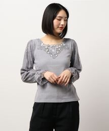 axes femme | ローズガーデン×蝶レースＰＯ(Tシャツ/カットソー)