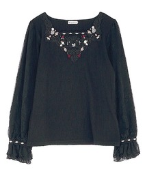 axes femme | ローズガーデン×蝶レースＰＯ(Tシャツ/カットソー)