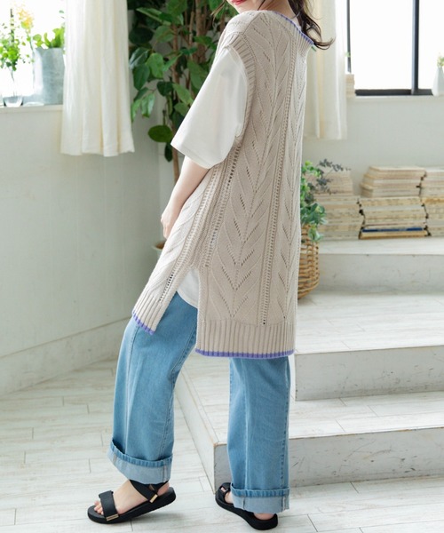 Mysa&Liina（ミーサリーナ）の「USAコットンBIGＴ（Tシャツ/カットソー・レディース・チャコールグレー/ブラック/パープル/ブラウン/オフホワイト/ブルー/ミント/グレイッシュベージュ・M）」の20枚目の写真