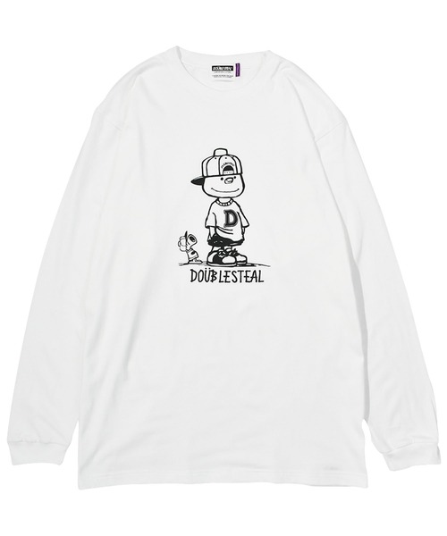 DOUBLE STEAL(ダブルスティール)の「With DOUBZ 長袖Tシャツ(Tシャツ/カットソー・メンズ・ホワイト/ブラック・MEDIUM/LARGE/X-LARGE/XX-LARGE)」の11枚目の写真