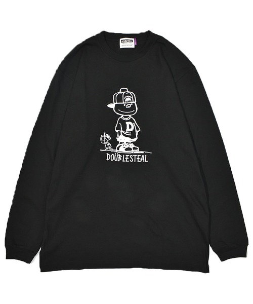 DOUBLE STEAL(ダブルスティール)の「With DOUBZ 長袖Tシャツ(Tシャツ/カットソー・メンズ・ホワイト/ブラック・MEDIUM/LARGE/X-LARGE/XX-LARGE)」の10枚目の写真