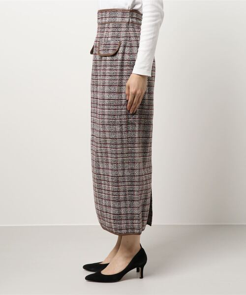 archives(アルシーヴ)の「ツイードパイピングスカート(スカート・レディース・グレー/ブラウン/ネイビー・MEDIUM)」の5枚目の写真