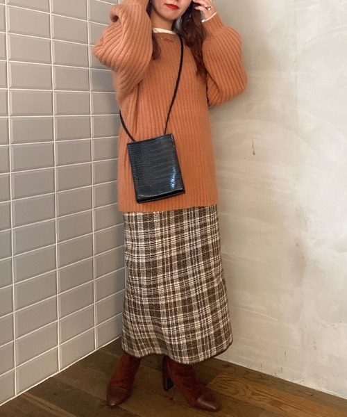 archives(アルシーヴ)の「ツイードパイピングスカート(スカート・レディース・グレー/ブラウン/ネイビー・MEDIUM)」の10枚目の写真