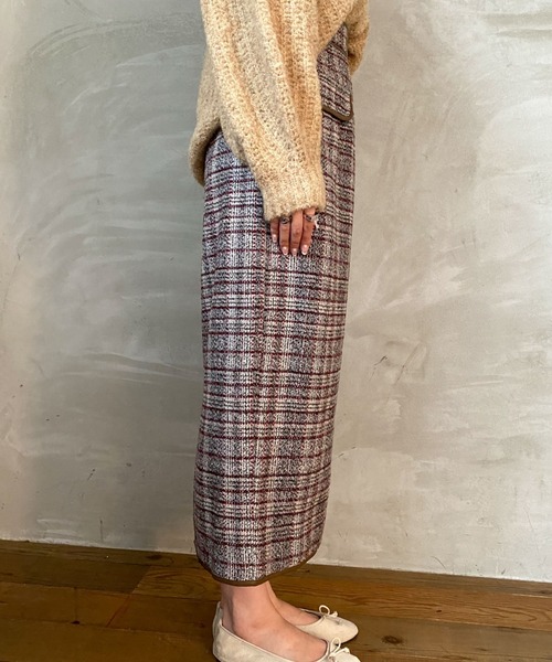archives(アルシーヴ)の「ツイードパイピングスカート(スカート・レディース・グレー/ブラウン/ネイビー・MEDIUM)」の14枚目の写真