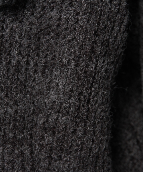 mystic（ミスティック）の「フリンジ付きニットソーガウン（その他アウター・レディース・チャコールグレー/オフホワイト/ボルドー・ﾌﾘ-）」の14枚目の写真