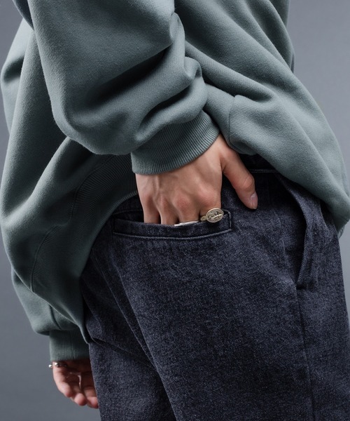 kutir（クティール）の「センタースリットフレアデニムパンツ（デニムパンツ・メンズ・ブラック/サックスブルー/ライトブルー・SMALL/LARGE/MEDIUM）」の21枚目の写真