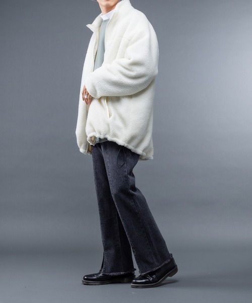 kutir（クティール）の「センタースリットフレアデニムパンツ（デニムパンツ・メンズ・ブラック/サックスブルー/ライトブルー・SMALL/LARGE/MEDIUM）」の10枚目の写真