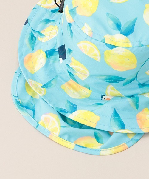 Love&Peace&Money（ラブアンドピースアンドマネー）の「オオハシレモン柄ハット（ハット・キッズ・ライトブルー・52-56cm/M(48-52cm)）」の3枚目の写真