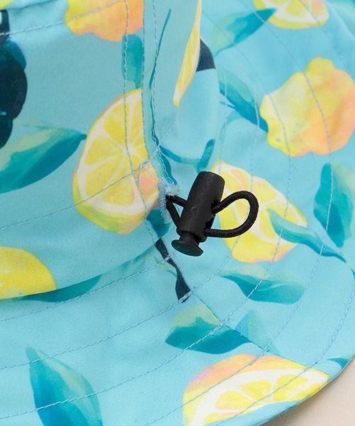 Love&Peace&Money（ラブアンドピースアンドマネー）の「オオハシレモン柄ハット（ハット・キッズ・ライトブルー・52-56cm/M(48-52cm)）」の4枚目の写真