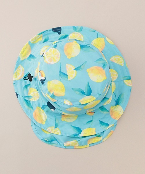 Love&Peace&Money（ラブアンドピースアンドマネー）の「オオハシレモン柄ハット（ハット・キッズ・ライトブルー・52-56cm/M(48-52cm)）」の5枚目の写真