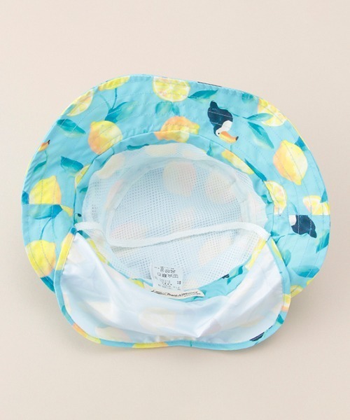 Love&Peace&Money（ラブアンドピースアンドマネー）の「オオハシレモン柄ハット（ハット・キッズ・ライトブルー・52-56cm/M(48-52cm)）」の6枚目の写真