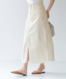フロントスリットロングスカート