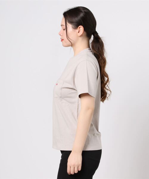 DANTON（ダントン）の「DANTON/ダントン　ポケットTEE　ソリッド　POCKET TEE SOLID JD-9041(ウィメンズ）（Tシャツ/カットソー・レディース・ナチュラル/グレイッシュベージュ/ブラック/ホワイト/ネイビー・36）」の19枚目の写真