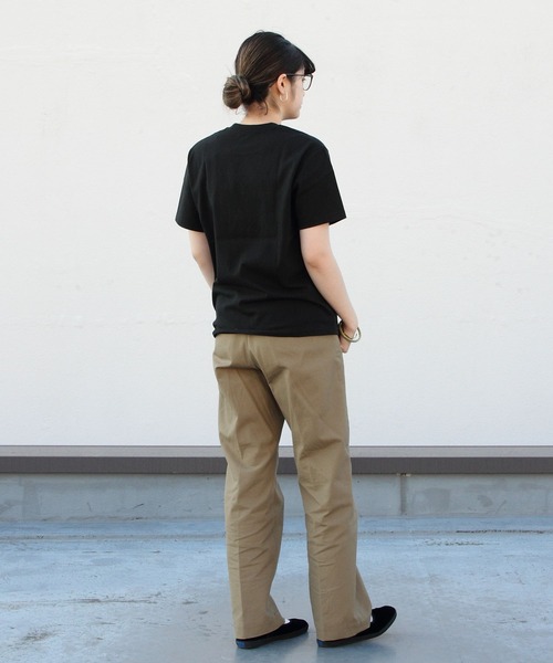DANTON（ダントン）の「DANTON/ダントン　ポケットTEE　ソリッド　POCKET TEE SOLID JD-9041(ウィメンズ）（Tシャツ/カットソー・レディース・ナチュラル/グレイッシュベージュ/ブラック/ホワイト/ネイビー・36）」の13枚目の写真