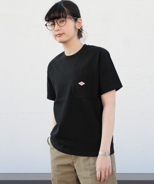 DANTON（ダントン）の「DANTON/ダントン　ポケットTEE　ソリッド　POCKET TEE SOLID JD-9041(ウィメンズ）（Tシャツ/カットソー・レディース・ナチュラル/グレイッシュベージュ/ブラック/ホワイト/ネイビー・36）」の8枚目の写真