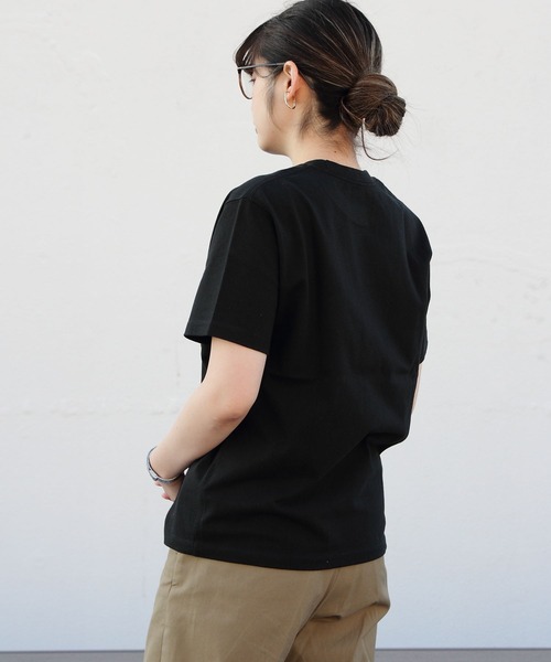DANTON（ダントン）の「DANTON/ダントン　ポケットTEE　ソリッド　POCKET TEE SOLID JD-9041(ウィメンズ）（Tシャツ/カットソー・レディース・ナチュラル/グレイッシュベージュ/ブラック/ホワイト/ネイビー・36）」の10枚目の写真