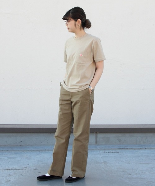 DANTON（ダントン）の「DANTON/ダントン　ポケットTEE　ソリッド　POCKET TEE SOLID JD-9041(ウィメンズ）（Tシャツ/カットソー・レディース・ナチュラル/グレイッシュベージュ/ブラック/ホワイト/ネイビー・36）」の16枚目の写真