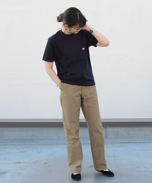 DANTON（ダントン）の「DANTON/ダントン　ポケットTEE　ソリッド　POCKET TEE SOLID JD-9041(ウィメンズ）（Tシャツ/カットソー・レディース・ナチュラル/グレイッシュベージュ/ブラック/ホワイト/ネイビー・36）」の18枚目の写真