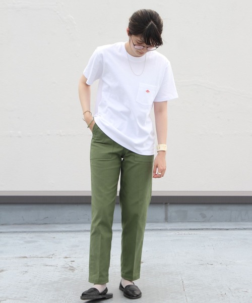 DANTON（ダントン）の「DANTON/ダントン　ポケットTEE　ソリッド　POCKET TEE SOLID JD-9041(ウィメンズ）（Tシャツ/カットソー・レディース・ナチュラル/グレイッシュベージュ/ブラック/ホワイト/ネイビー・36）」の7枚目の写真