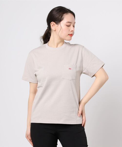 DANTON（ダントン）の「DANTON/ダントン　ポケットTEE　ソリッド　POCKET TEE SOLID JD-9041(ウィメンズ）（Tシャツ/カットソー・レディース・ナチュラル/グレイッシュベージュ/ブラック/ホワイト/ネイビー・36）」の22枚目の写真