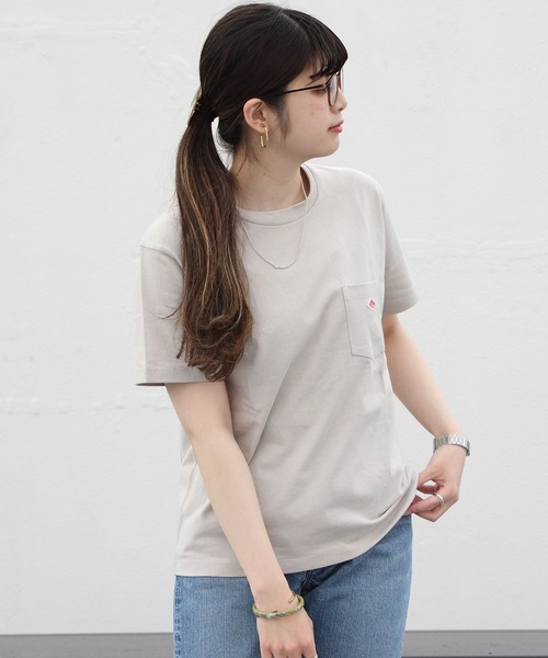 DANTON（ダントン）の「DANTON/ダントン　ポケットTEE　ソリッド　POCKET TEE SOLID JD-9041(ウィメンズ）（Tシャツ/カットソー・レディース・ナチュラル/グレイッシュベージュ/ブラック/ホワイト/ネイビー・36）」の21枚目の写真