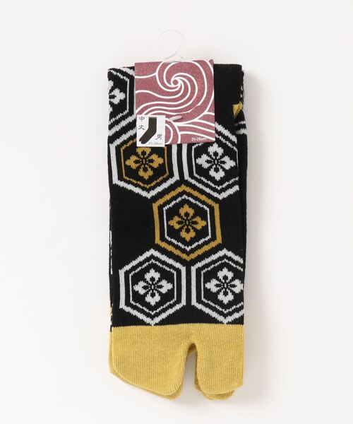 カヤ（カヤ）の「【カヤ】足袋型くつ下25～28cm 亀甲紋（ソックス/靴下・メンズ・イエロー/ブルー/レッド・FREE）」の10枚目の写真