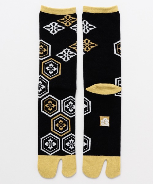 カヤ（カヤ）の「【カヤ】足袋型くつ下25～28cm 亀甲紋（ソックス/靴下・メンズ・イエロー/ブルー/レッド・FREE）」の9枚目の写真