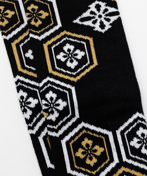 カヤ（カヤ）の「【カヤ】足袋型くつ下25～28cm 亀甲紋（ソックス/靴下・メンズ・イエロー/ブルー/レッド・FREE）」の8枚目の写真