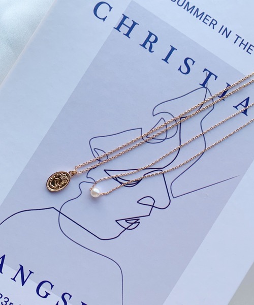 CLEA（クレア）の「3WAYドロップコインレイヤードネックレス（ネックレス・レディース・シルバー/ゴールド・FREE）」の18枚目の写真