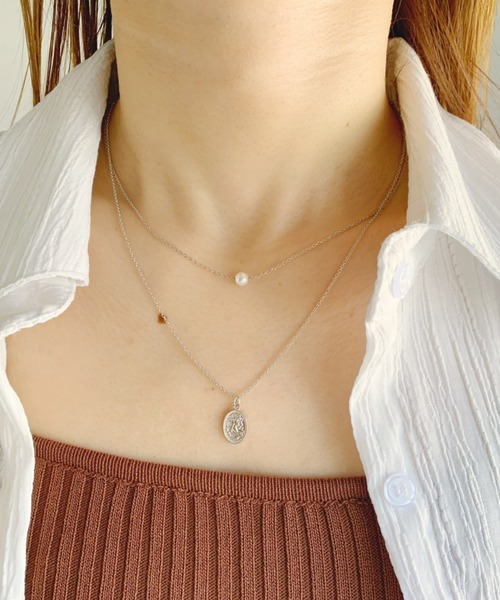 CLEA（クレア）の「3WAYドロップコインレイヤードネックレス（ネックレス・レディース・シルバー/ゴールド・FREE）」の16枚目の写真