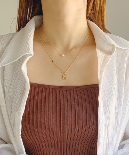 CLEA（クレア）の「3WAYドロップコインレイヤードネックレス（ネックレス・レディース・シルバー/ゴールド・FREE）」の20枚目の写真