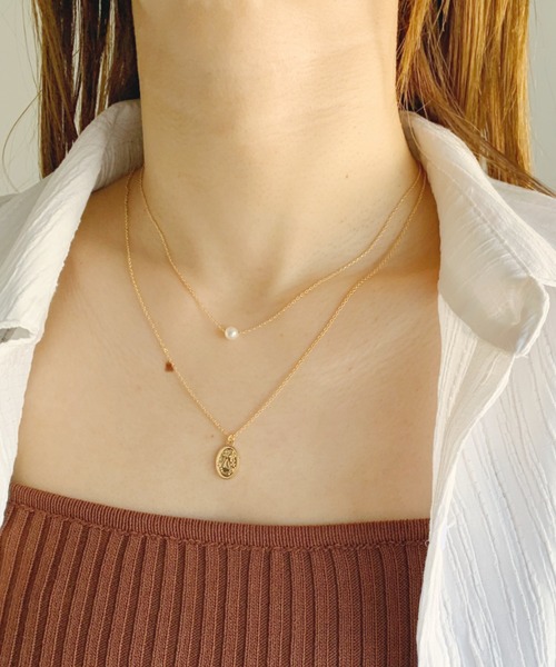 CLEA（クレア）の「3WAYドロップコインレイヤードネックレス（ネックレス・レディース・シルバー/ゴールド・FREE）」の7枚目の写真