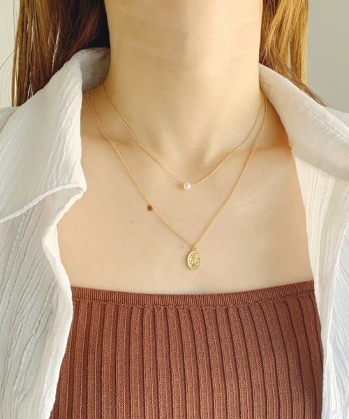 CLEA（クレア）の「3WAYドロップコインレイヤードネックレス（ネックレス・レディース・シルバー/ゴールド・FREE）」の12枚目の写真