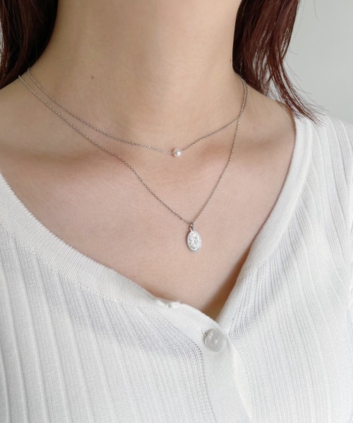 CLEA（クレア）の「3WAYドロップコインレイヤードネックレス（ネックレス・レディース・シルバー/ゴールド・FREE）」の22枚目の写真