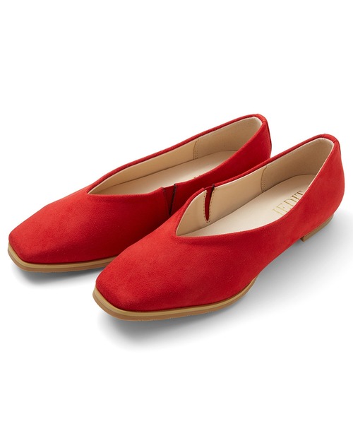 IEDIT(イディット)の「IEDIT スニーカー以上パンプス未満のミズ・アメプルーフシートが内蔵加工されたフラットシューズ(パンプス・レディース・レッド/ブラック/グレー系その他・1/2/4/6/3/5)」の9枚目の写真