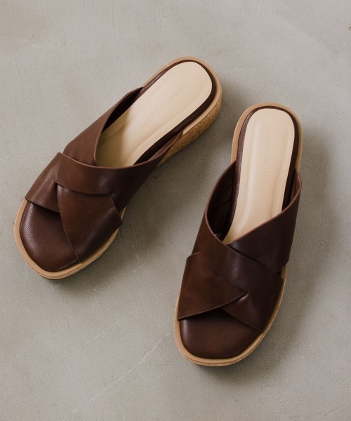 クロスコルクソールサンダル サンダル Mysty Woman ミスティウーマン のファッション通販 Zozotown