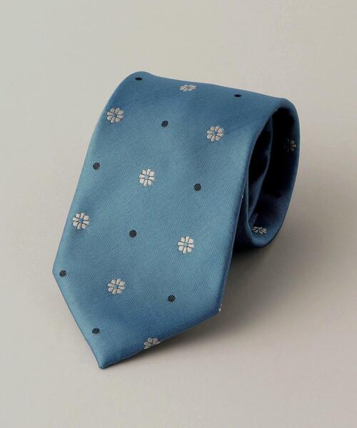 WORK TRIP OUTFITS GREEN LABEL RELAXING（ワークトリップアウトフィッツグリーンレーベル リラクシング）の「＜ 機能 / 洗濯機洗い可 ＞ WTO PE ウォッシャブル② コモン ネクタイ（ネクタイ・メンズ・ライトブルー/ネイビー・FREE）」の2枚目の写真